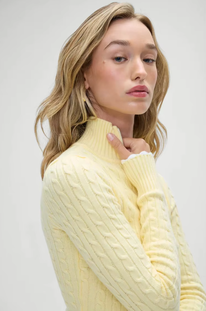 Indulge in luxury with the Carter Knit Sweater. Crafted from the finest Cloud Knit fabric, this timeless piece boasts a figure-defining silhouette and longer length for endless style options. A must-have for cooler seasons, this sweater will be a cherished addition to your wardrobe for years to come.