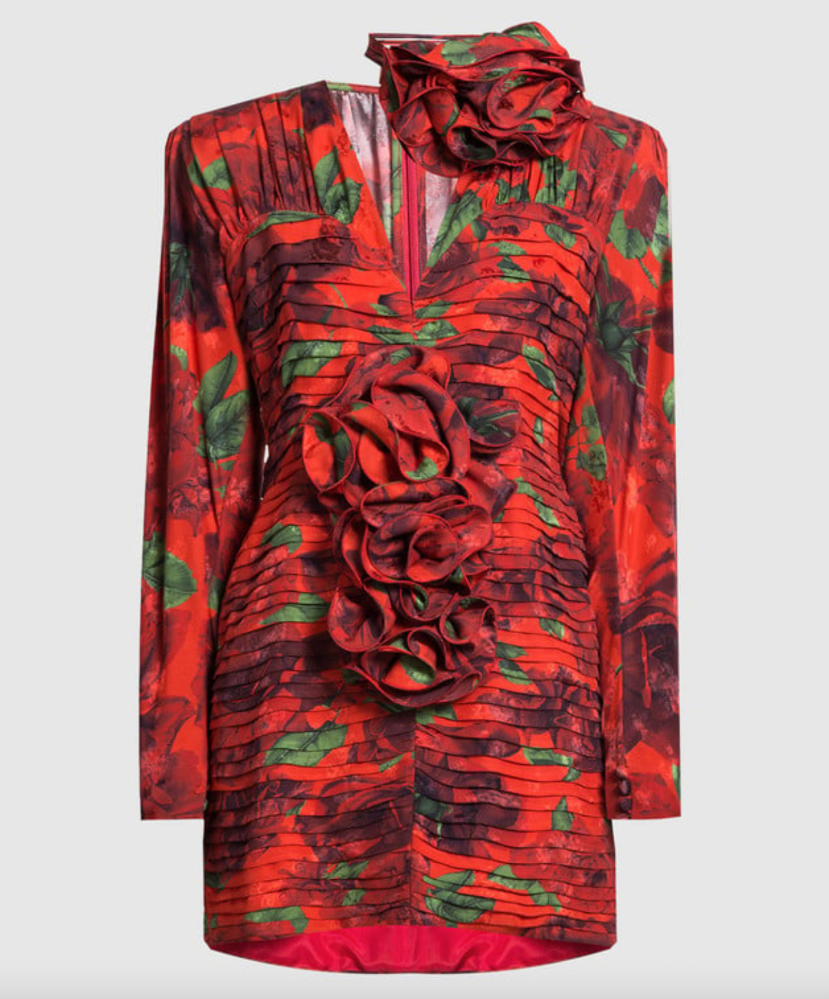 Introducing the Robe Bruna - a summer must-have for any fashion-forward woman. This elegant dress features a vintage floral print, cut-out design, and long sleeves for a timeless retro look. The tie-dye pattern adds a touch of playfulness, perfect for a day out or evening party. Stay stylish and comfortable all season long.