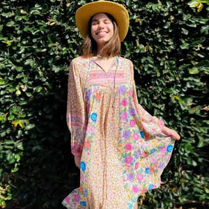 Achieve effortless style in Robe Danilla: the perfect blend of casual boho and floral chic. Adorned with gorgeous blooms, this dress is for the unapologetically independent female who wants to make a statement of her own. Crafted from premium materials with a unique silhouette, this dress creates an unforgettable look.