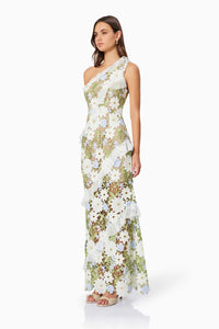 Elevate your ensemble with the Flora Lace Dress by Elliatt, perfect for galas, weddings, and soirées. Make a lasting impression in this One Shoulder Lace Maxi Dress crafted for the modern woman who values both style and sophistication. Command attention with confidence in this luxurious garment.