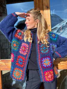 Indulge in the luxuriously handmade Alanne Cardigan. Its unique color block design exudes charm and exceptional craftsmanship. Each piece is one-of-a-kind, adding a touch of warmth and style to your wardrobe. Perfect for cozy nights in or sophisticated outings, embrace the individuality of this exquisite cardigan.