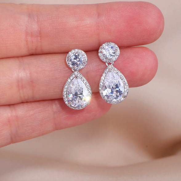 Water Drop Crystal Earrings