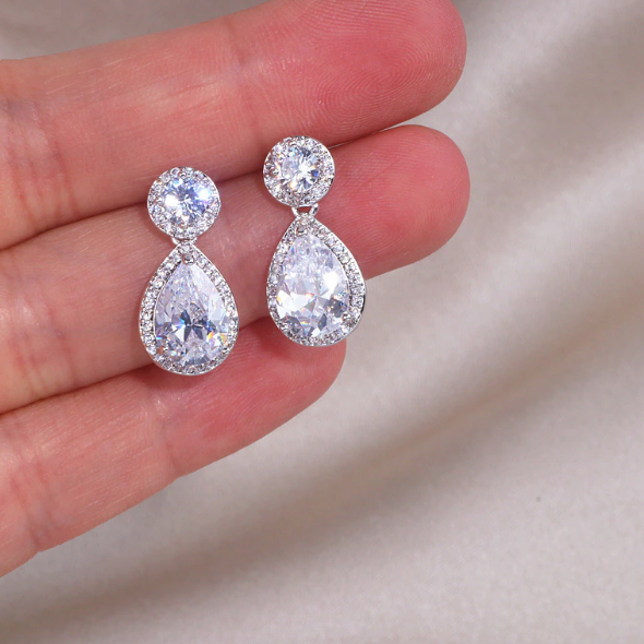 Water Drop Crystal Earrings