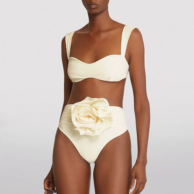 Introducing Swimsuit Rebecca, the epitome of luxury and sophistication. Designed with a stunning high waist and intricate riviera eyelet details, this bikini is a masterpiece that will elevate your beach look. Embrace the essence of elegance and embrace the beauty of the sun with Swimsuit Rebecca.