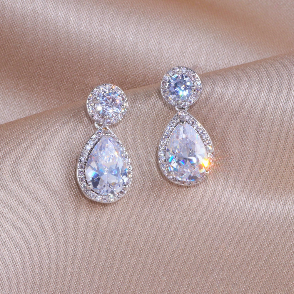 Water Drop Crystal Earrings